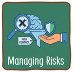AI Managing risks icon