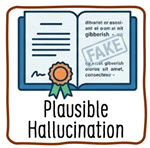 AI Plausible Hallucination icon